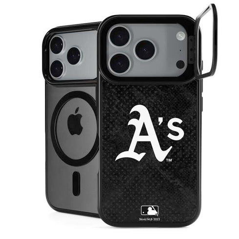 MLB Oakland Athletics Dark Wash iPhone 18 Pro Kickstand Case