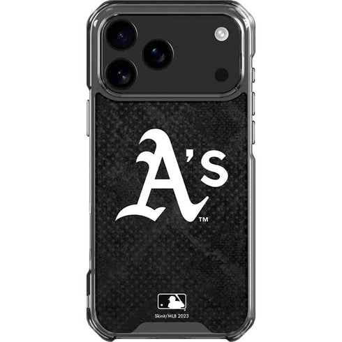 MLB Oakland Athletics Dark Wash iPhone 18 Pro Max Clear Case
