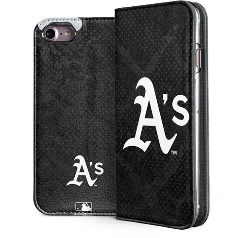 MLB Oakland Athletics Dark Wash iPhone 7 Folio Case