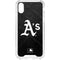 MLB Oakland Athletics Dark Wash iPhone XS Clear Case