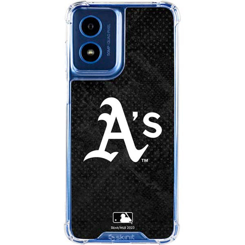 MLB Oakland Athletics Dark Wash Moto G 5G (2024) Clear Case