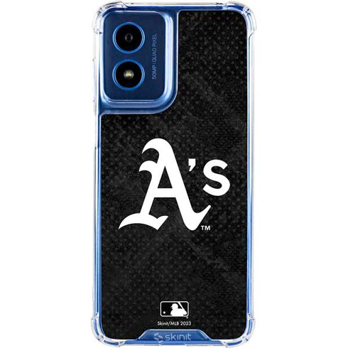MLB Oakland Athletics Dark Wash Moto G Play 4G (2024) Clear Case