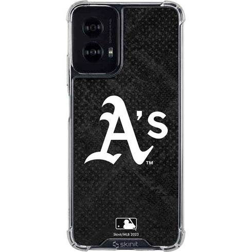 MLB Oakland Athletics Dark Wash Moto G Power 5G (2024) Clear Case