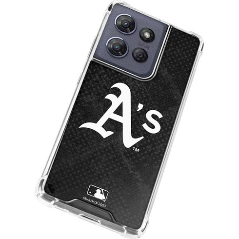 MLB Oakland Athletics Dark Wash Moto G Stylus 5G (2025) Clear Case