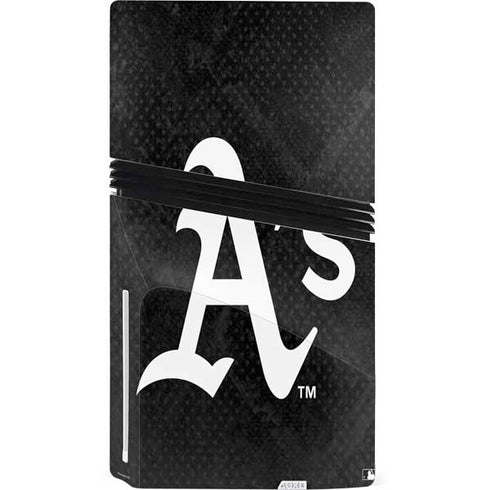 MLB Oakland Athletics Dark Wash PS5 Pro Disk Console Skin