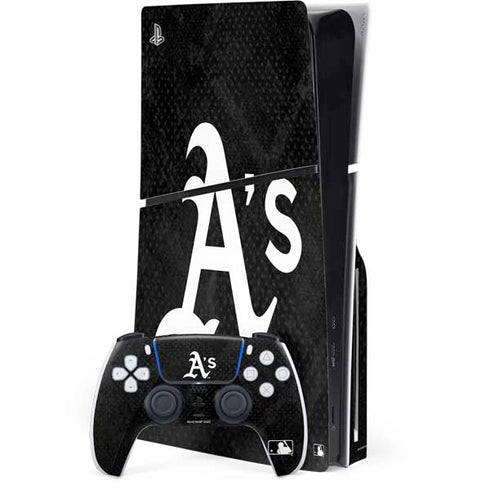 MLB Oakland Athletics Dark Wash PlayStation PS5 Skins