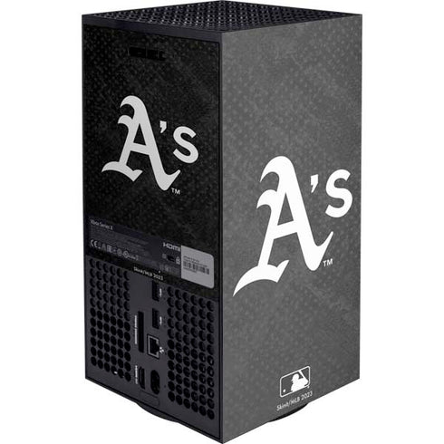 MLB Oakland Athletics Dark Wash XBox Series X Digital Edition Console Skin