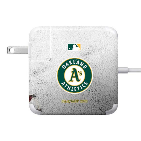 MLB Oakland Athletics Game Ball 85W Power Adapter (15 and 17 inch MacBook Pro Charger) Skin