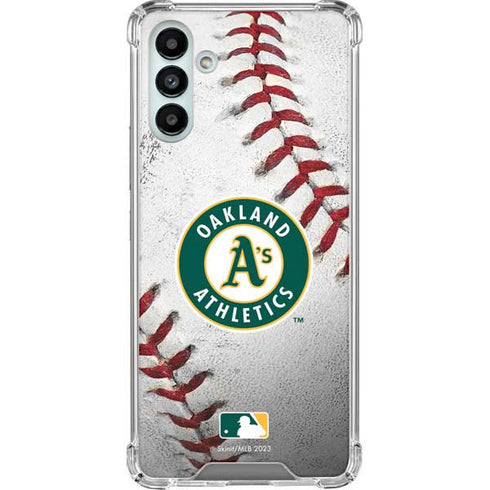 MLB Oakland Athletics Game Ball Galaxy A13 5G Clear Case