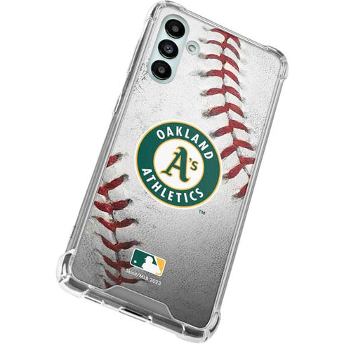 MLB Oakland Athletics Game Ball Galaxy A13 5G Clear Case