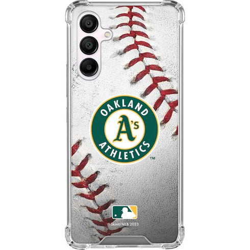 MLB Oakland Athletics Game Ball Galaxy A16 5G Clear Case
