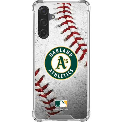 MLB Oakland Athletics Game Ball Galaxy A17 Clear Case