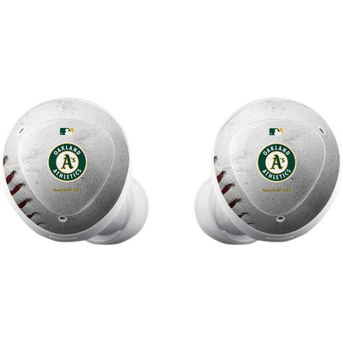 MLB Oakland Athletics Game Ball Galaxy Buds Plus Skin
