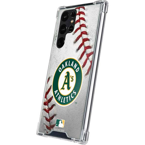 MLB Oakland Athletics Game Ball Galaxy S23 Ultra Clear Case