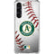 MLB Oakland Athletics Game Ball Galaxy S24 FE Clear Case
