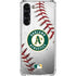MLB Oakland Athletics Game Ball Galaxy S24 FE Clear Case