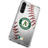 MLB Oakland Athletics Game Ball Galaxy S24 FE Clear Case