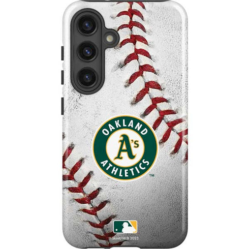 MLB Oakland Athletics Game Ball Galaxy S25 Plus Impact Case