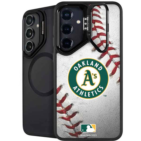 MLB Oakland Athletics Game Ball Galaxy S25 Plus Kickstand Case