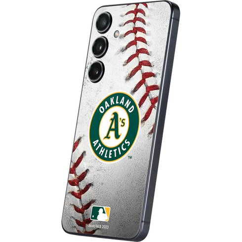 MLB Oakland Athletics Game Ball Galaxy S24 Plus Skin