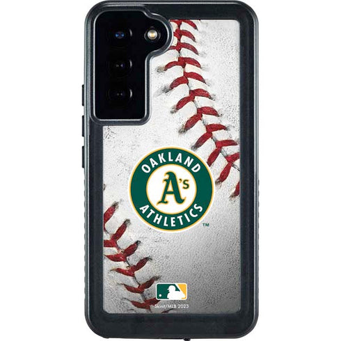 MLB Oakland Athletics Game Ball Galaxy S24 Plus Waterproof Case