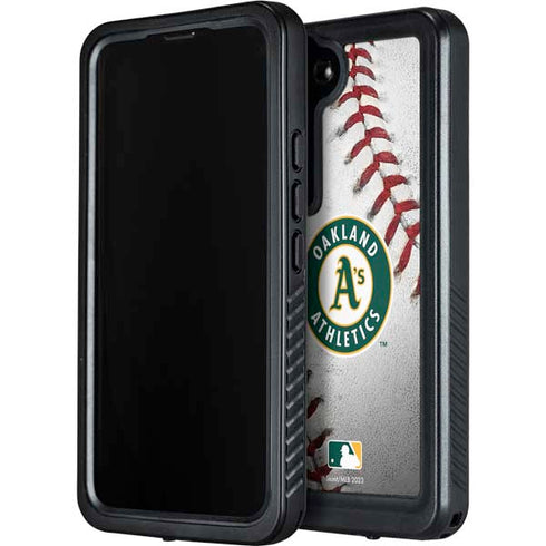 MLB Oakland Athletics Game Ball Galaxy S24 Plus Waterproof Case