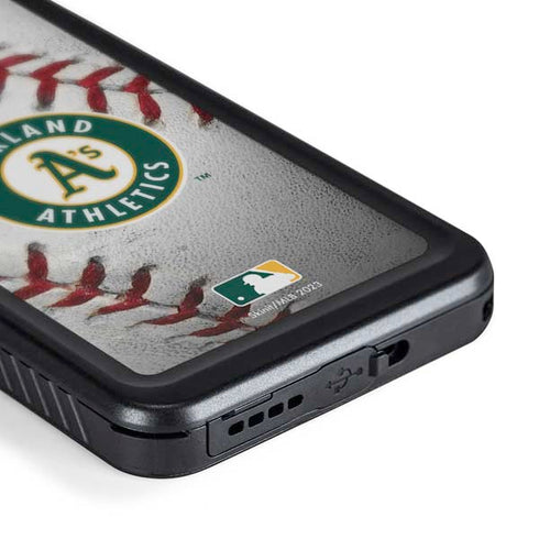 MLB Oakland Athletics Game Ball Galaxy S24 Plus Waterproof Case