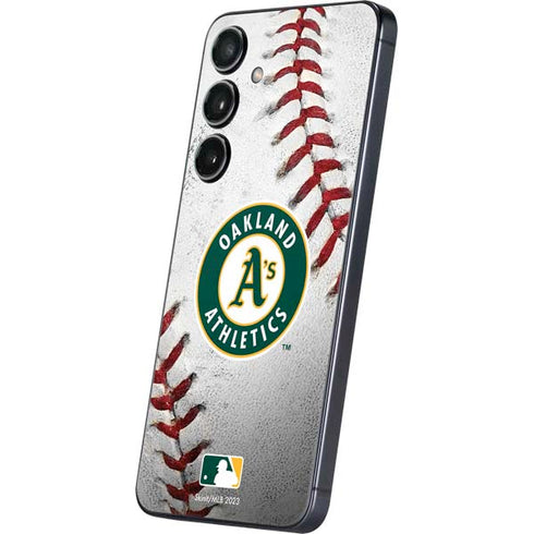MLB Oakland Athletics Game Ball Galaxy S25 Skin