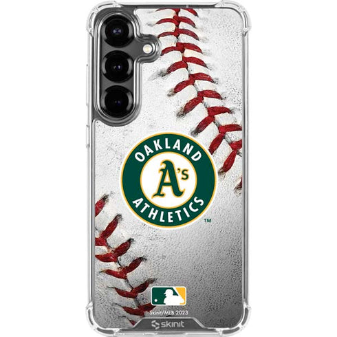 MLB Oakland Athletics Game Ball Galaxy S26 Clear Case