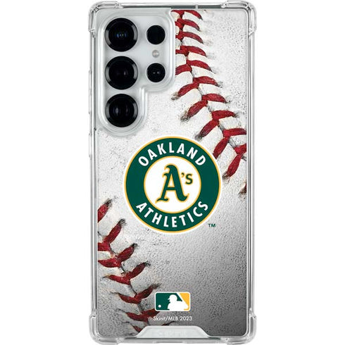 MLB Oakland Athletics Game Ball Galaxy S26 Ultra Clear Case