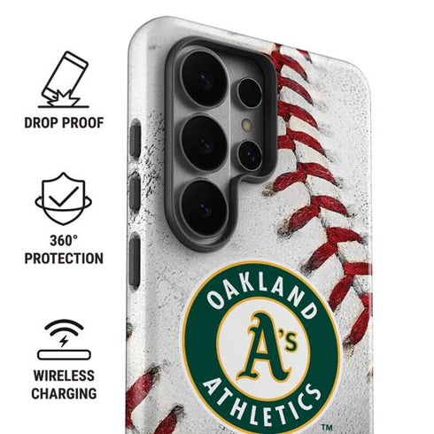 MLB Oakland Athletics Game Ball Galaxy S26 Ultra Impact Case