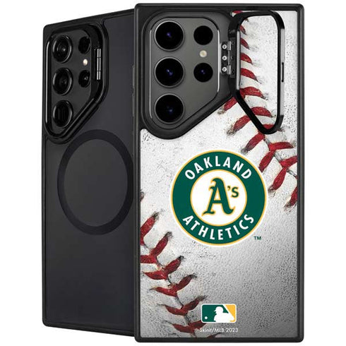 MLB Oakland Athletics Game Ball Galaxy S26 Ultra Kickstand Case