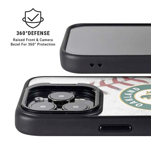 MLB Oakland Athletics Game Ball iPhone 13 Pro Kickstand Case