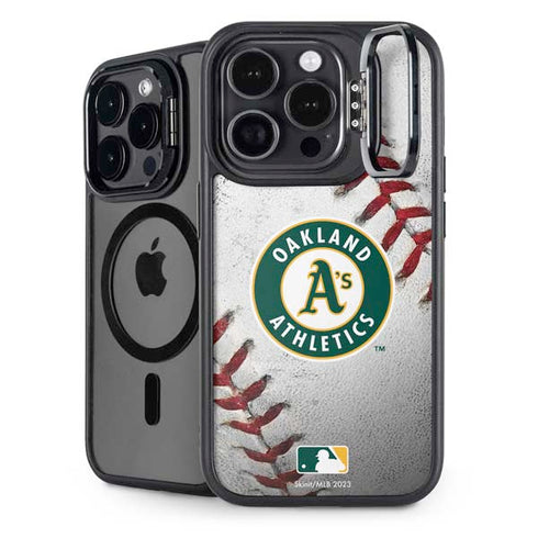 MLB Oakland Athletics Game Ball iPhone 13 Pro Max Kickstand Case