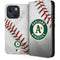 MLB Oakland Athletics Game Ball iPhone 15 Folio Case