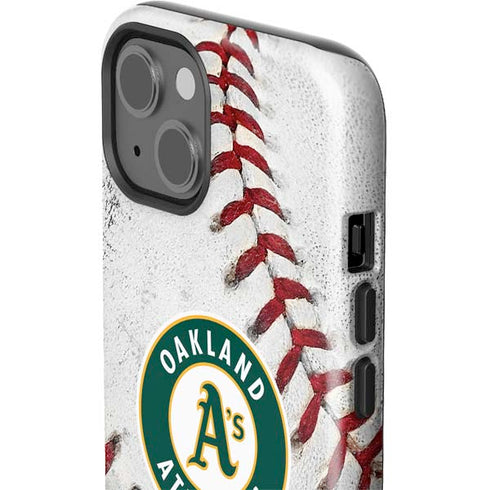 MLB Oakland Athletics Game Ball iPhone 15 Impact Case
