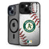 MLB Oakland Athletics Game Ball iPhone 15 Kickstand Case