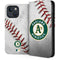 MLB Oakland Athletics Game Ball iPhone 15 Plus Folio Case