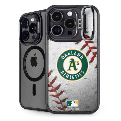 MLB Oakland Athletics Game Ball iPhone 15 Pro Kickstand Case