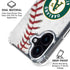 MLB Oakland Athletics Game Ball iPhone 16 Clear Case