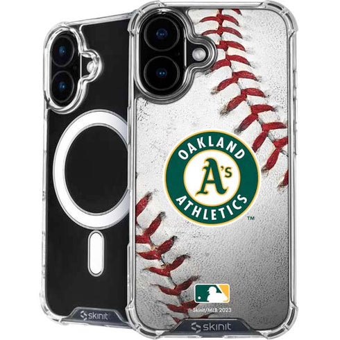 MLB Oakland Athletics Game Ball iPhone 16 MagSafe Case