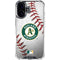 MLB Oakland Athletics Game Ball iPhone 16 Plus Clear Case
