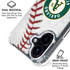MLB Oakland Athletics Game Ball iPhone 16 Plus Clear Case