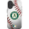 MLB Oakland Athletics Game Ball iPhone 16 Plus Impact Case