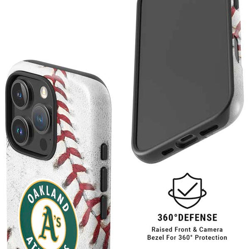 MLB Oakland Athletics Game Ball iPhone 16 Pro Magsafe Impact Case