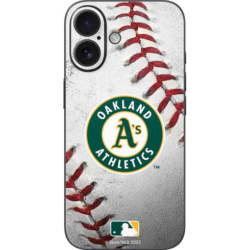 MLB Oakland Athletics Game Ball iPhone 16 Skin