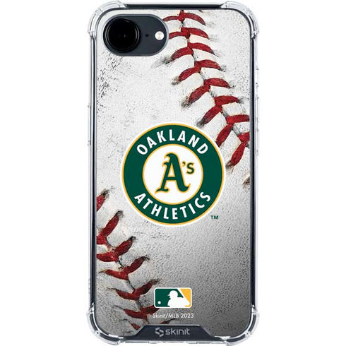 MLB Oakland Athletics Game Ball iPhone 16e Clear Case