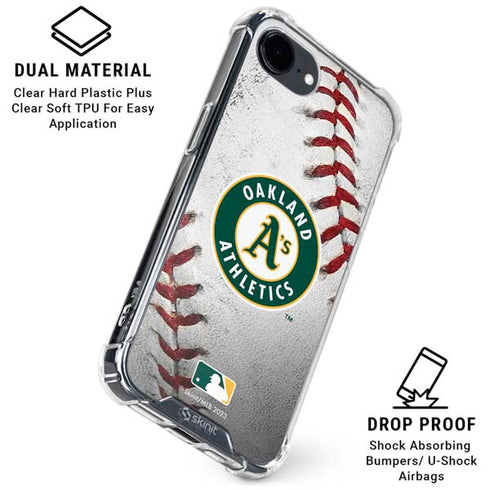 MLB Oakland Athletics Game Ball iPhone 16e Clear Case