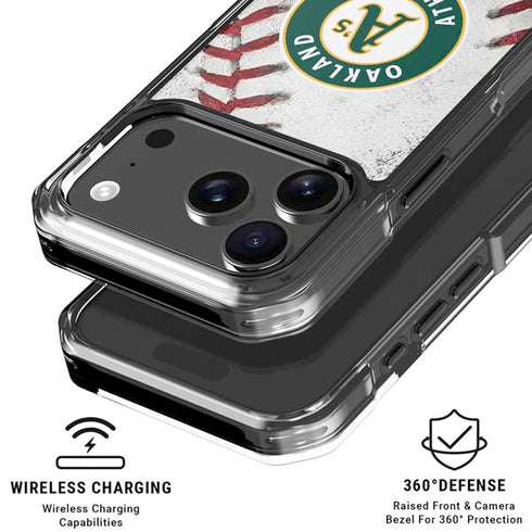 MLB Oakland Athletics Game Ball iPhone 18 Pro Clear Case