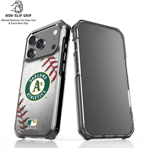 MLB Oakland Athletics Game Ball iPhone 18 Pro Clear Case